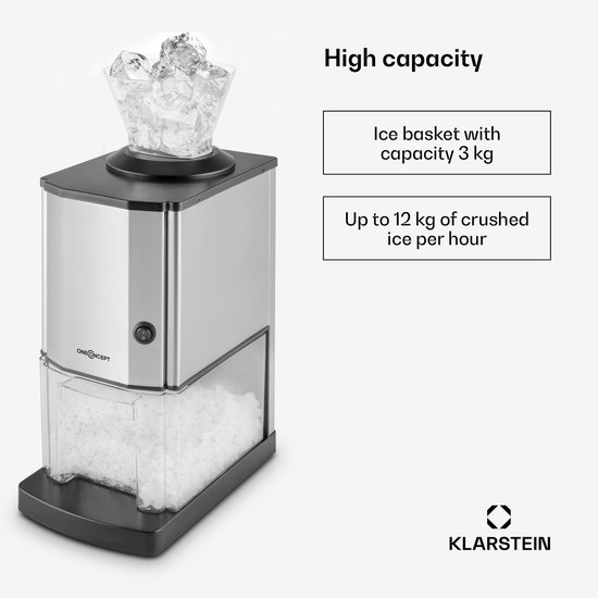Icebreaker Ice Crusher 15kg/h 3,6 liter ijshouder edelstaal van Icebreaker — afbeelding 4