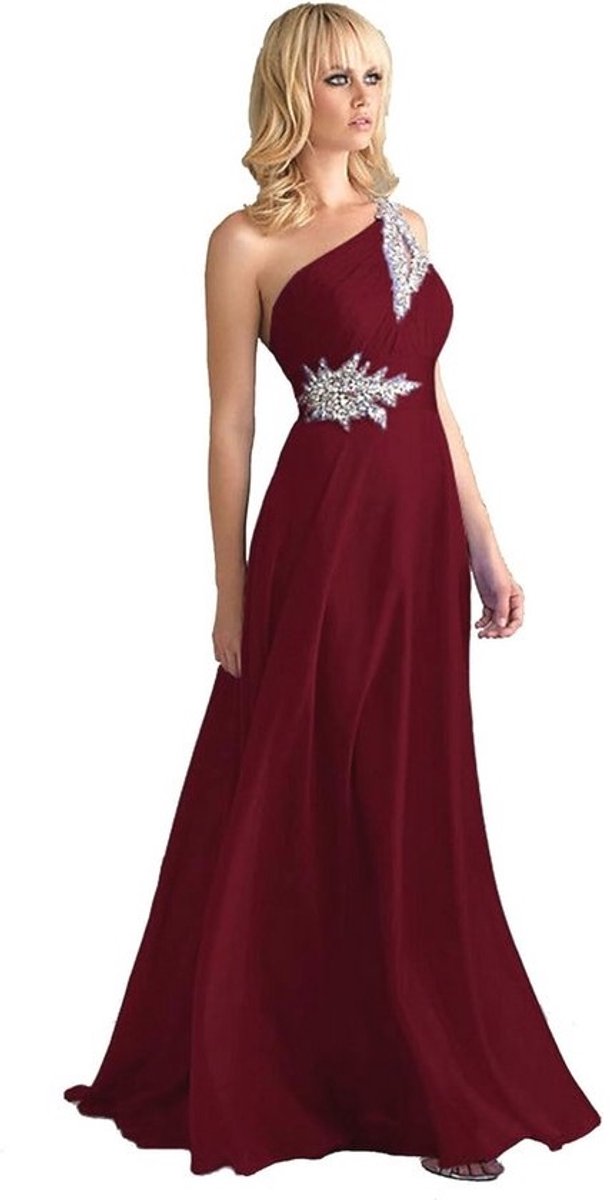 Chiffon Avondjurk met Kralen en Pailletten voor Vrouwen