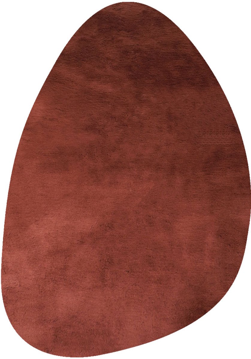 Veer Carpets Vloerkleed Morbido Terra - Kiezelvormig 200 x 280 cm - Extra Hoogpolig Fluffy Vloerkleed in Scandinavische / Hotel Chique Stijl