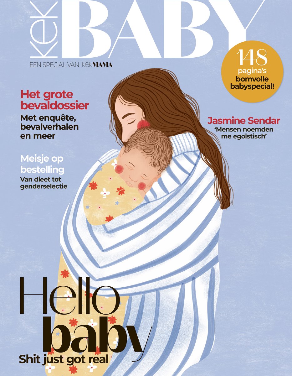 Kek Baby - Onderdeel van Kek Mama - editie 1 2026 - Babyboek - Magazine voor moeders - Tijdschrift - Magazine - Glossy - Alles over Baby's - Babyfase - Exclusieve interviews - Columns - Persoonlijke verhalen - Moederschap - Opvoedtips - 200 pagina's