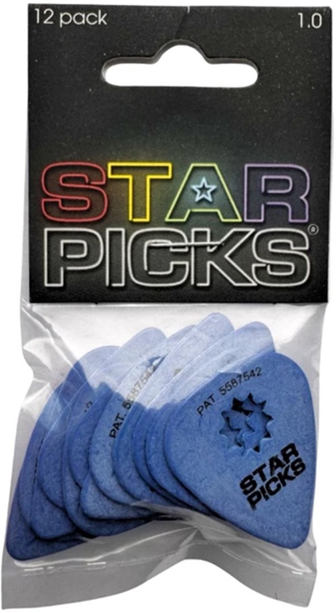 Everly Star Picks Plectrum 1.00 mm 12-pack