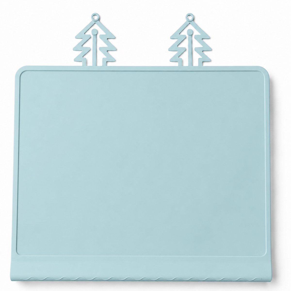 Ulisem - Siliconen Tafelmat - Placemat Baby en Peuters - 30 × 25 cm - Antislip Onderlegger - Beschermmat voor Kinderstoel - Voor Eten Spelen en Knutselen - Hemelsblauw