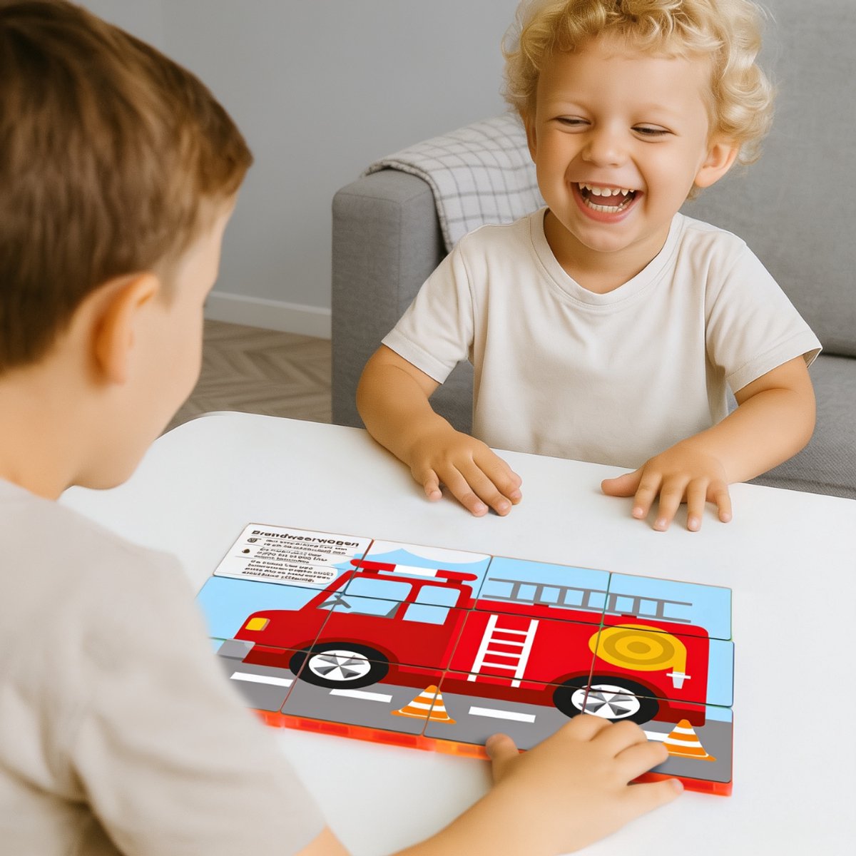 Coblo – Magnetic Tiles Toppers – Transport 60 stuks - Uitbreiding voor Magnetische tegels – Magnetisch speelgoed - Vanaf 3 jaar — afbeelding 5