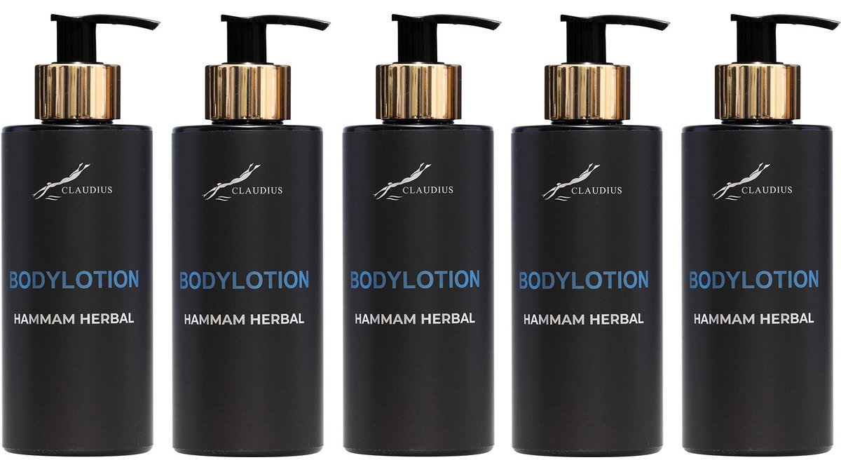 Showergel Hammam Herbal 300 ml - gouden pomp - 5 stuks