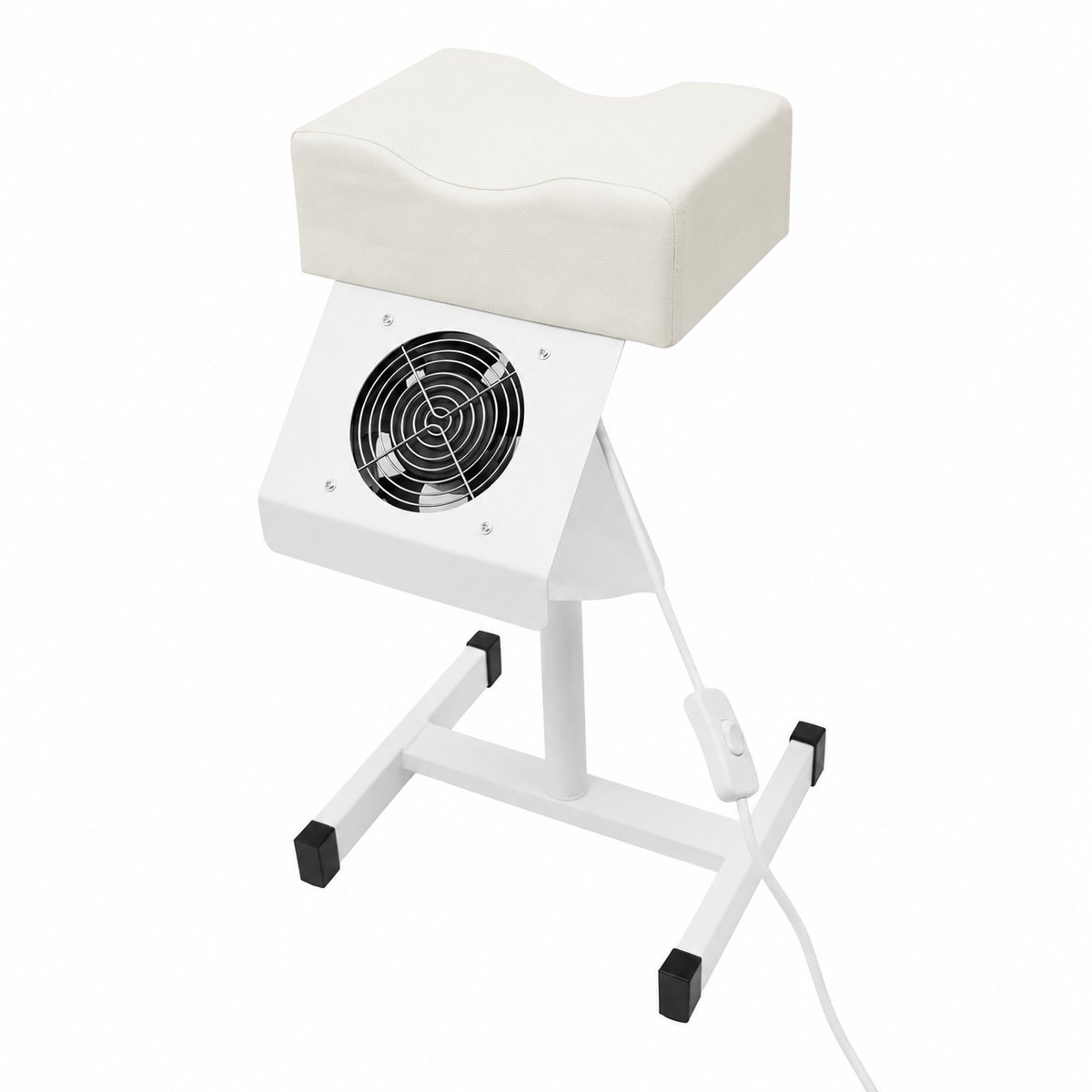 Nyoz verstelbare manicure voetsteun - Pedicure stoel - Voetsteun - Met stofafzuiging - Verstelbaar 48-68 cm - 22 W - Wit
