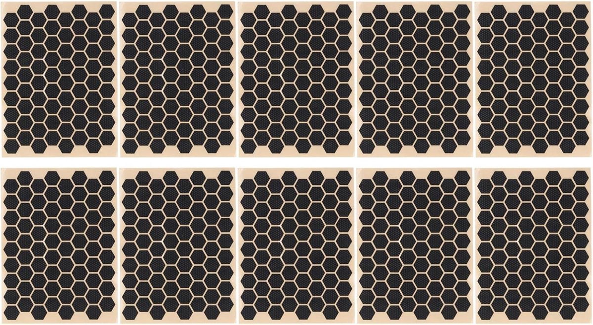 10 Stuks Antislip Grip Stickers voor Mobiele Telefoons, Tablets en Laptops - Hexagonale Grip Tape voor Gaming en Gebruiksgemak