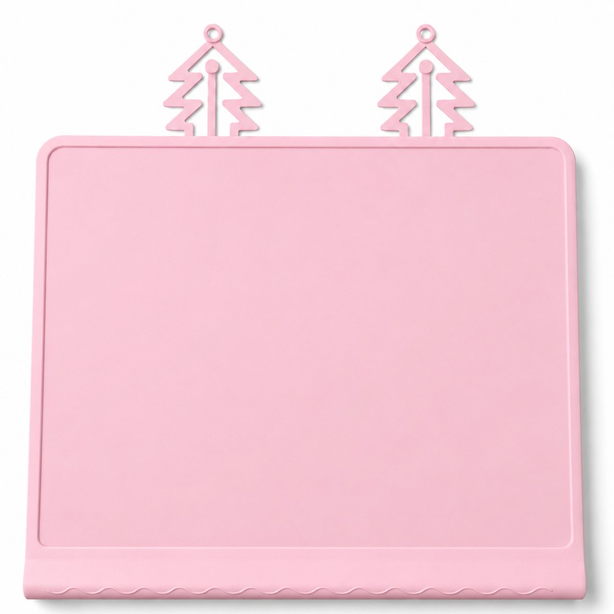Ulisem - Siliconen Tafelmat - Placemat Baby en Peuters - 30 × 25 cm - Antislip Onderlegger - Beschermmat voor Kinderstoel - Voor Eten Spelen en Knutselen - Roze