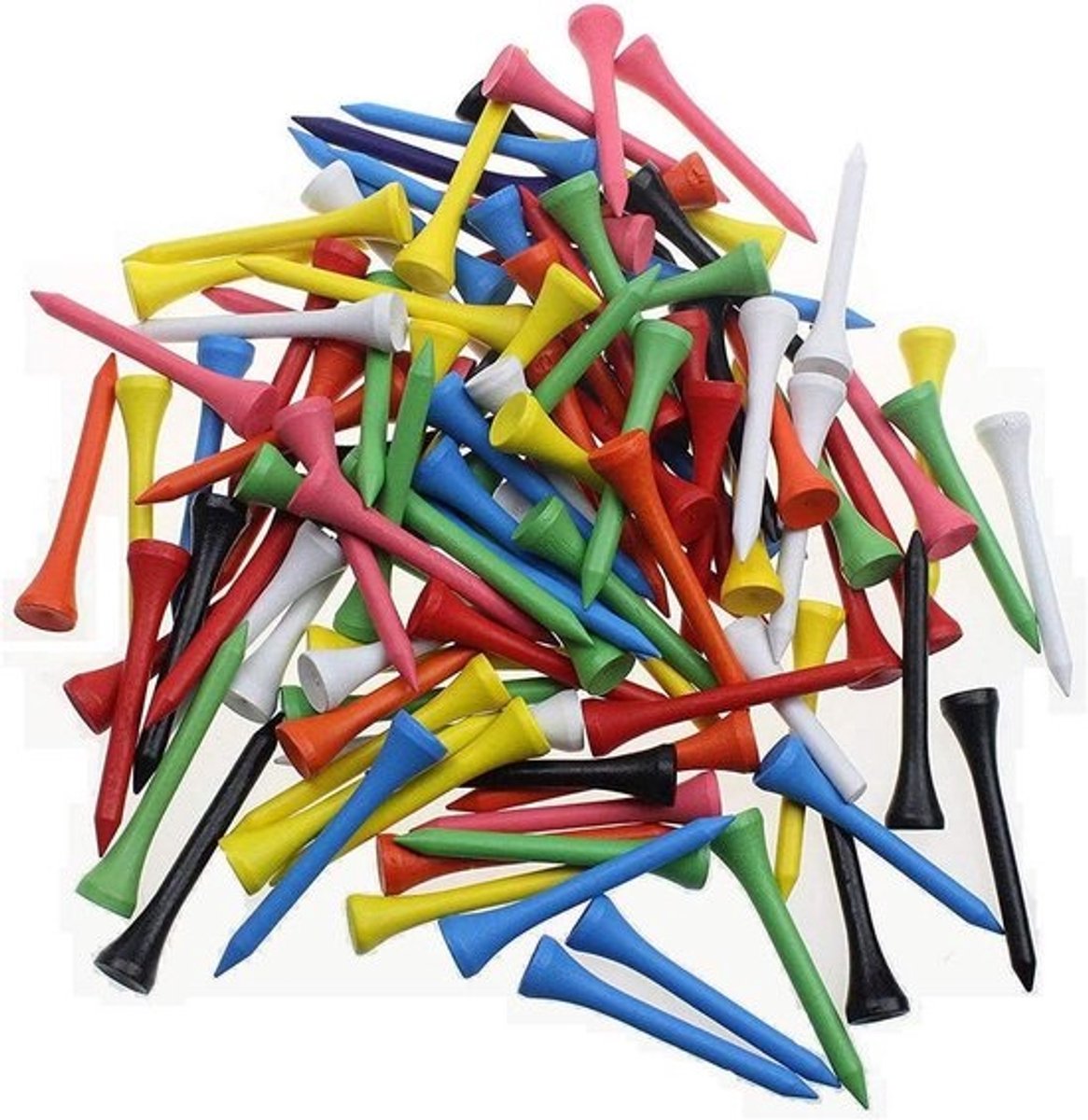 Professionele Houten Golf Tees 54mm - 100 Stuks