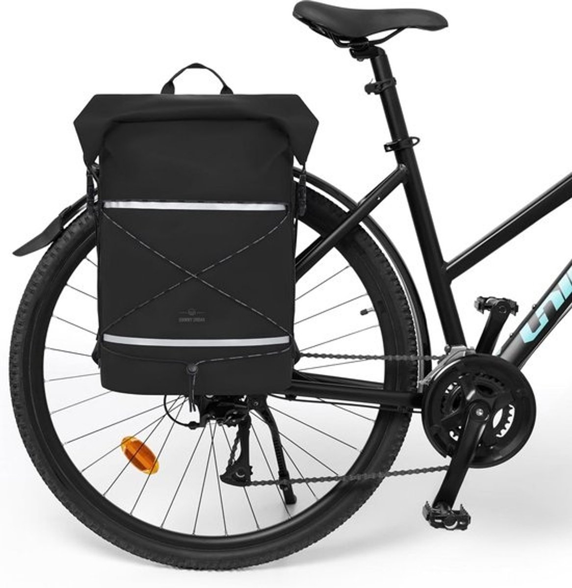 Waterdichte Fietstas 34L - 3-in-1 Drybag, Rugzak en Bagagedragertas