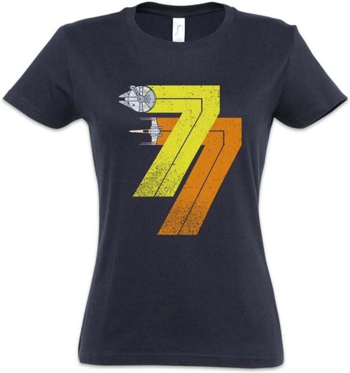 Vintage Rebel T-Shirt voor Dames - Kwaliteit Katoen Regular Fit