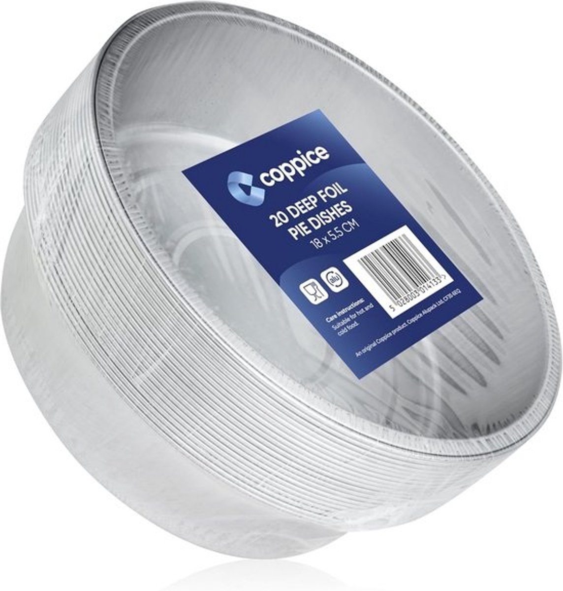 Hoge Aluminium Folie Bakvorm voor Bakken en Bewaren - 18x18x5.5 cm