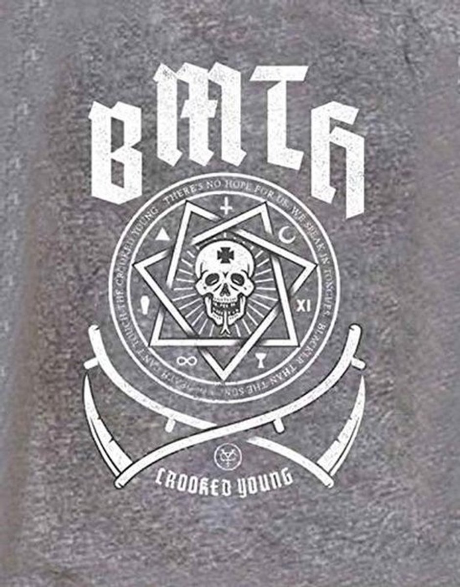 Crooked Young T-shirt voor Dames met Slim Fit en Burn Out Effect