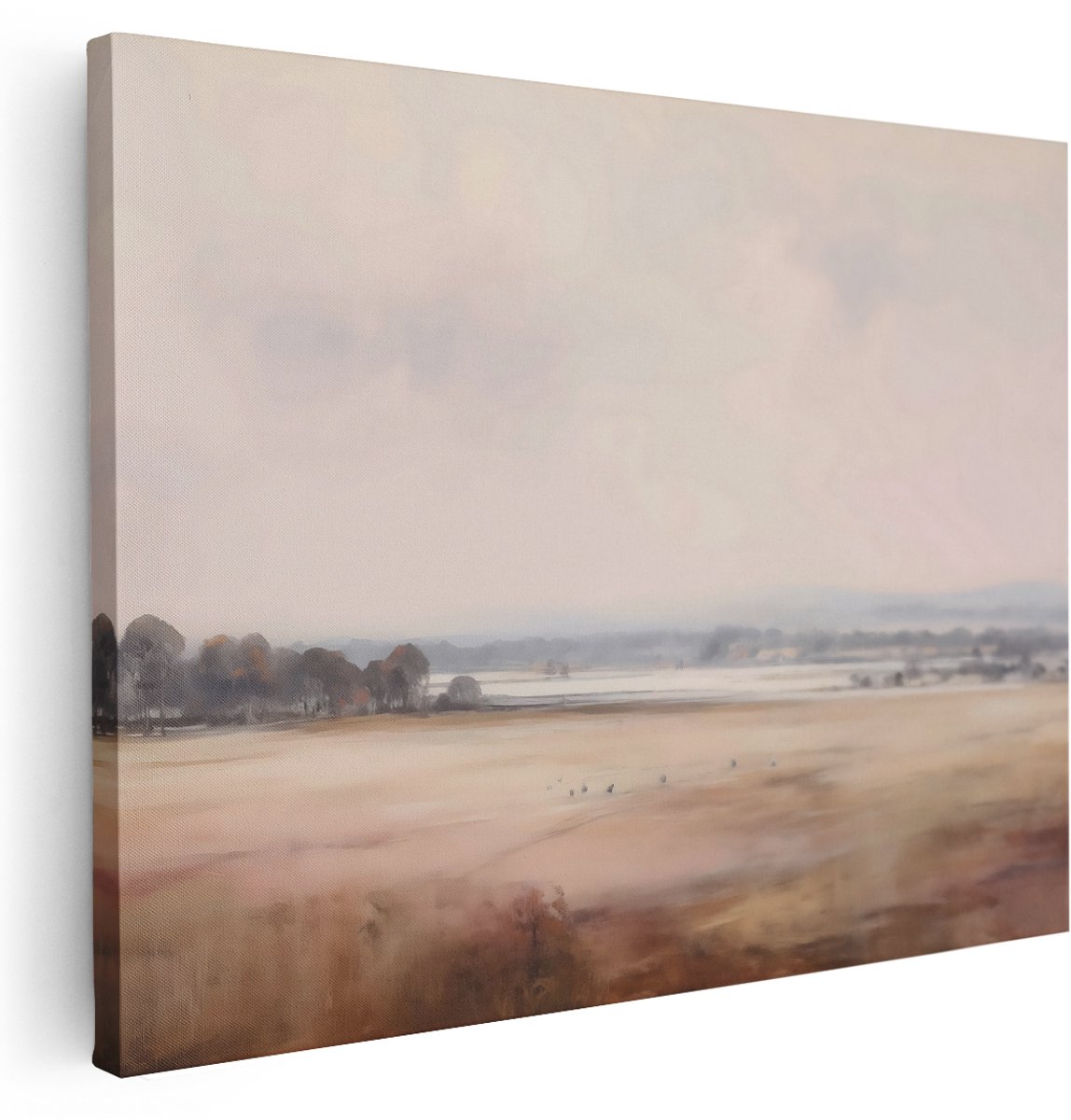 Artaza Canvas Schilderij Natuur - 160x120 cm - Groot - Wanddecoratie Landelijk - Muurdecoratie Landschap - Decoratie Woonkamer - Kamer Accessoires