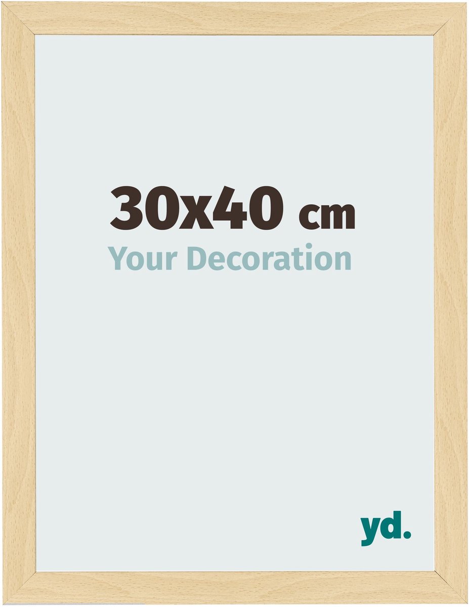Your Decoration - Fotolijst 30x40 cm - MDF - Beuken Decor - Bologna