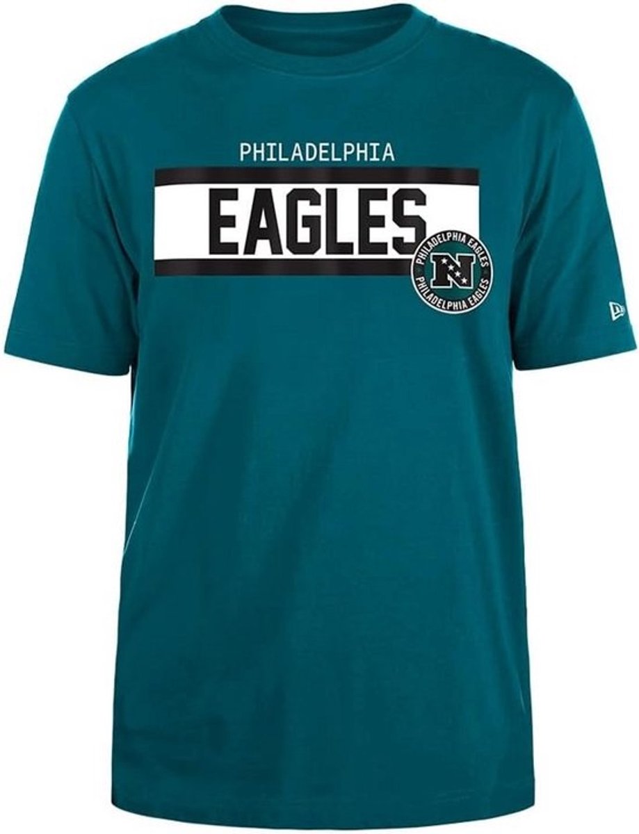 Philadelphia Eagles NFL T-Shirt Heren en Dames - Team Kleuren Basic Shirt