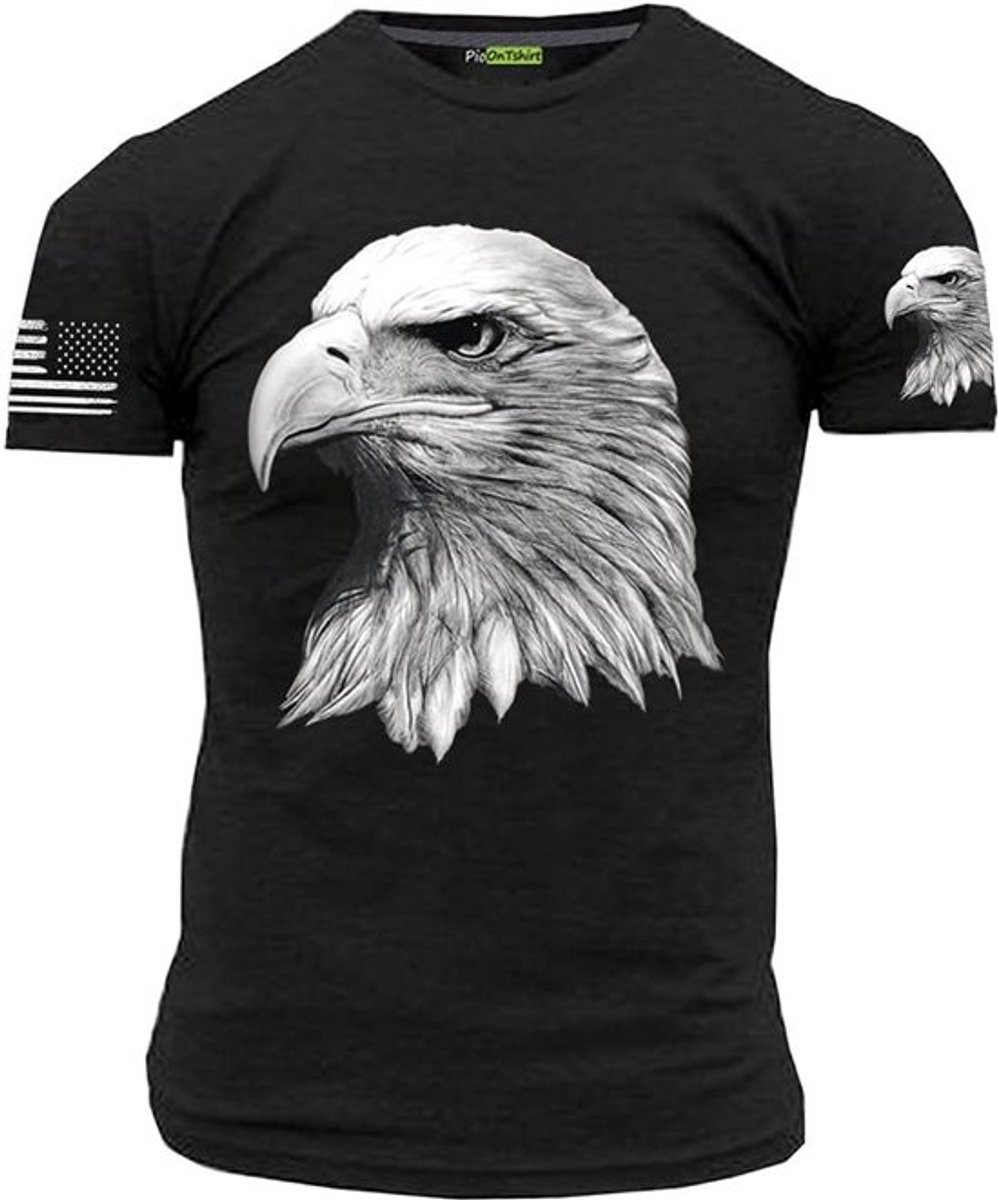 Patriottische T-Shirt met Amerikaanse Zeearend voor Jongens