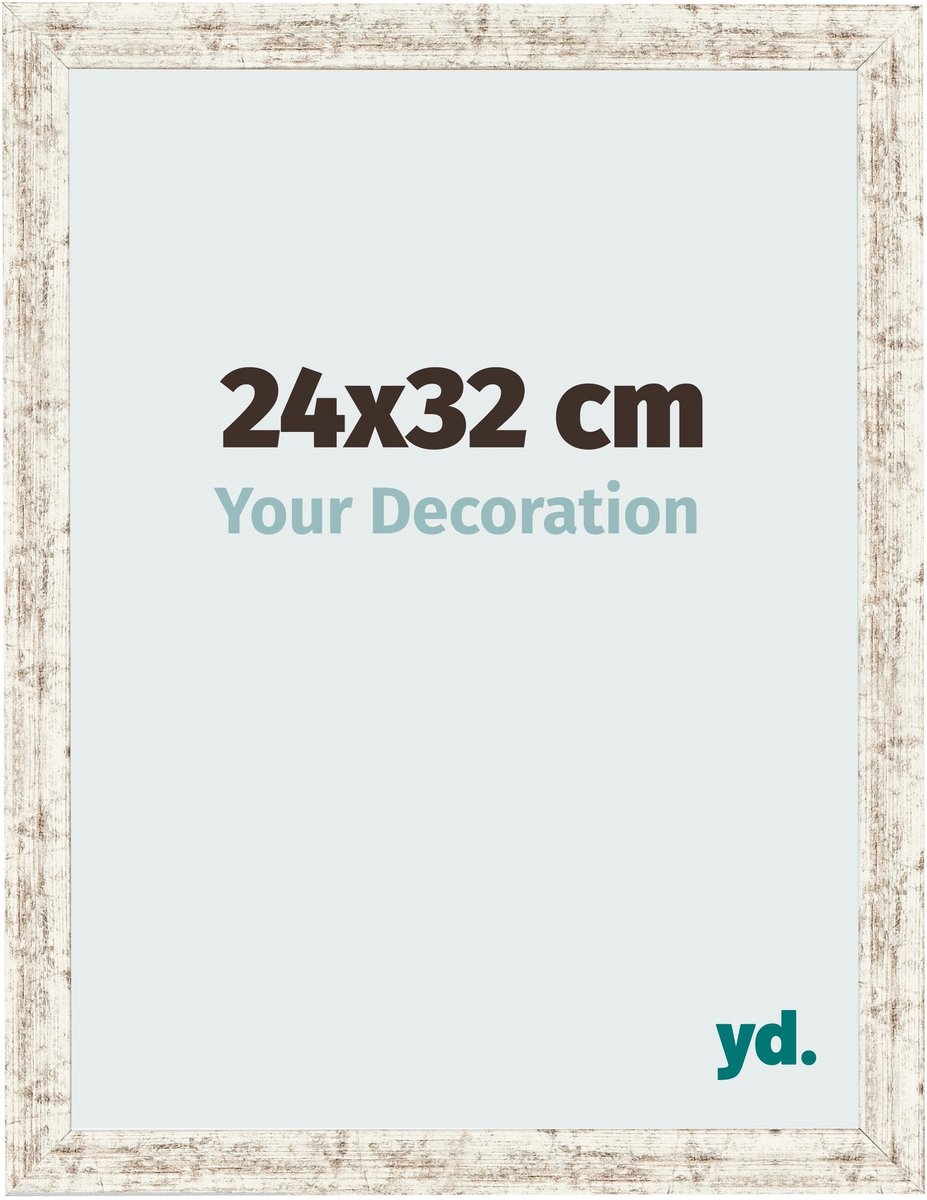 Your Decoration - Fotolijst 24x32 cm - MDF - Wit Vintage - Bologna