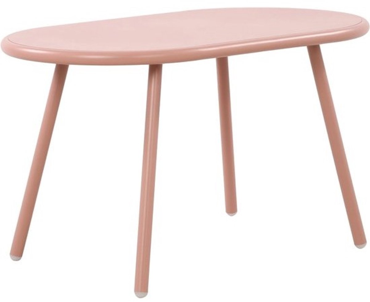 Ovale Salontafel voor Binnen en Buiten - Weerbestendige en UV-bestendige Bijzettafel in Roze