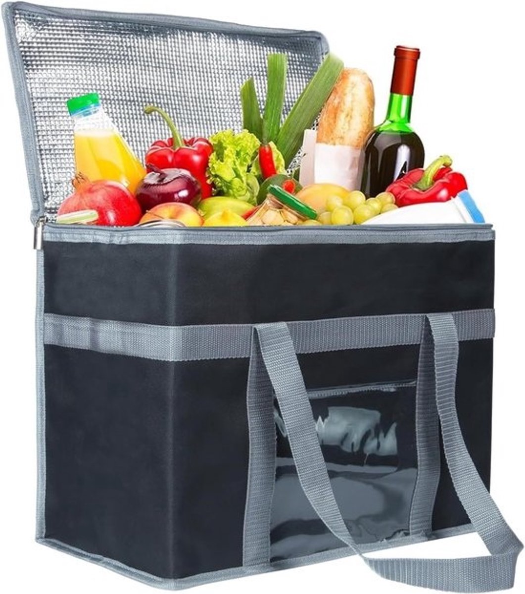 Grote & Robuuste Koeltas XL - Opvouwbare Thermotas voor Boodschappen, Picknick en Warmhouden