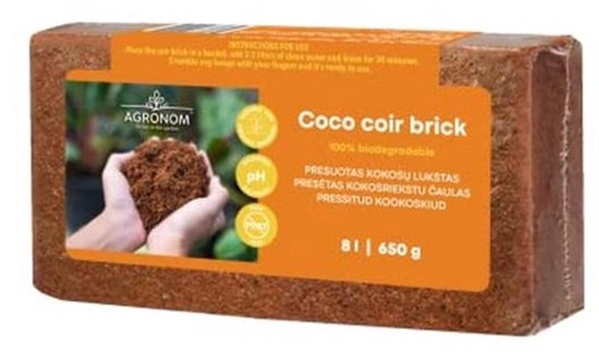 Coco Potgrond voor Groenten en Planten - 100% Natuurlijk - 8L