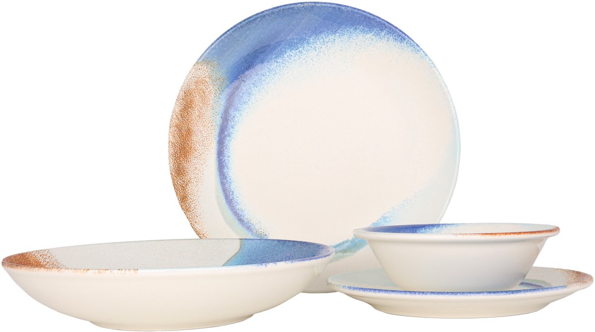 Bonna Serviesset (Medium) - Kymen - 24 delig - 6 persoons - Porselein
