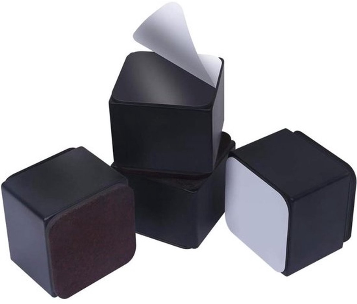 Meubelverhogers - Verhogers Bank - Extra Ruimte - Stevig Koolstofstaal - 4 stuks 5 cm - Zwart