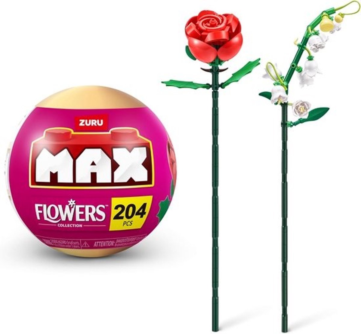 Premium Bloemen Bouwstenen Collectie - Verzamel 10 Unieke Bloemen, Tot 243 Stuks, 2 Bloemen per Capsule