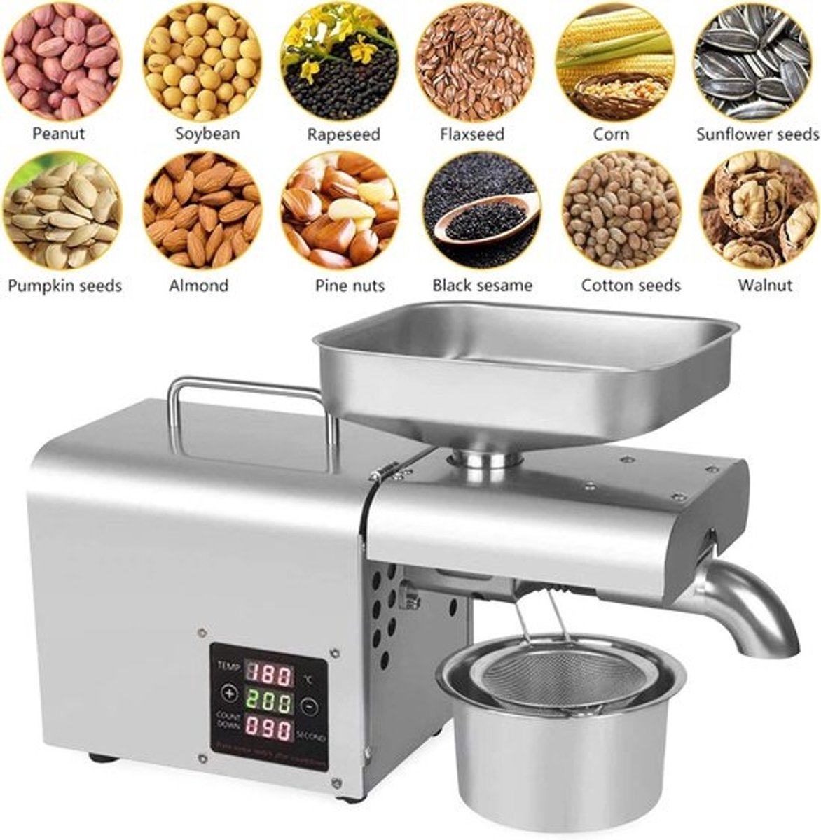 Oliepers Machine - Koude Pers - Temperatuurregeling