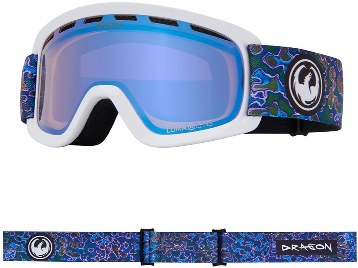 Dragon Alliance LIL D Jeugd Skibril - Acai/Flash Blue