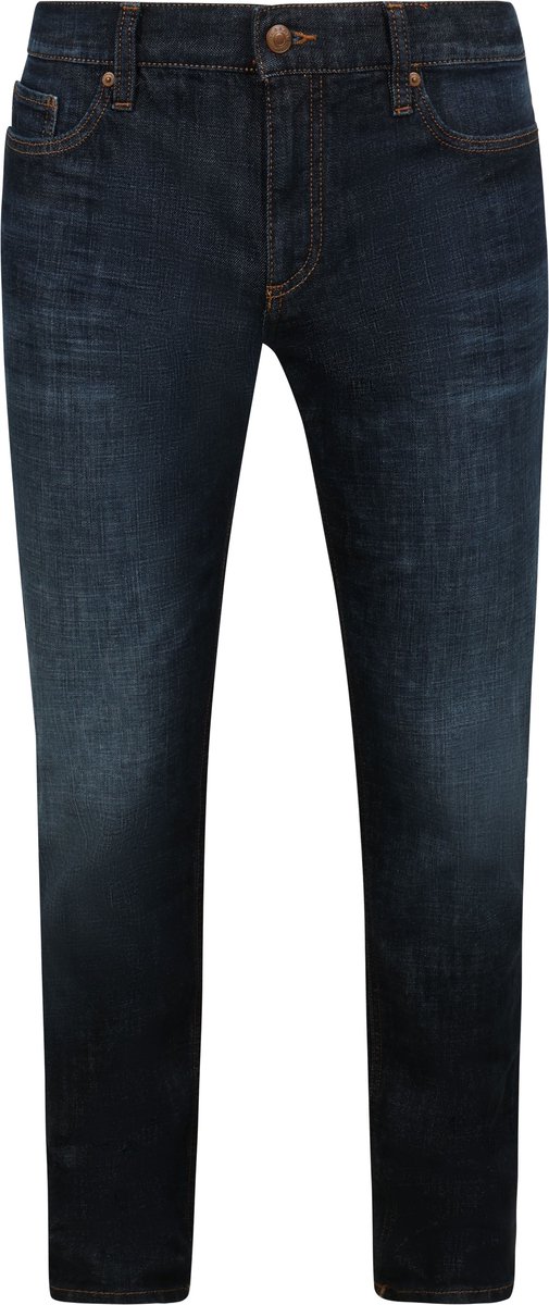 Alberto - Heren Jeans - Heren - W32 X L32 - Blauw - Katoen - 8937-1896-Pipe