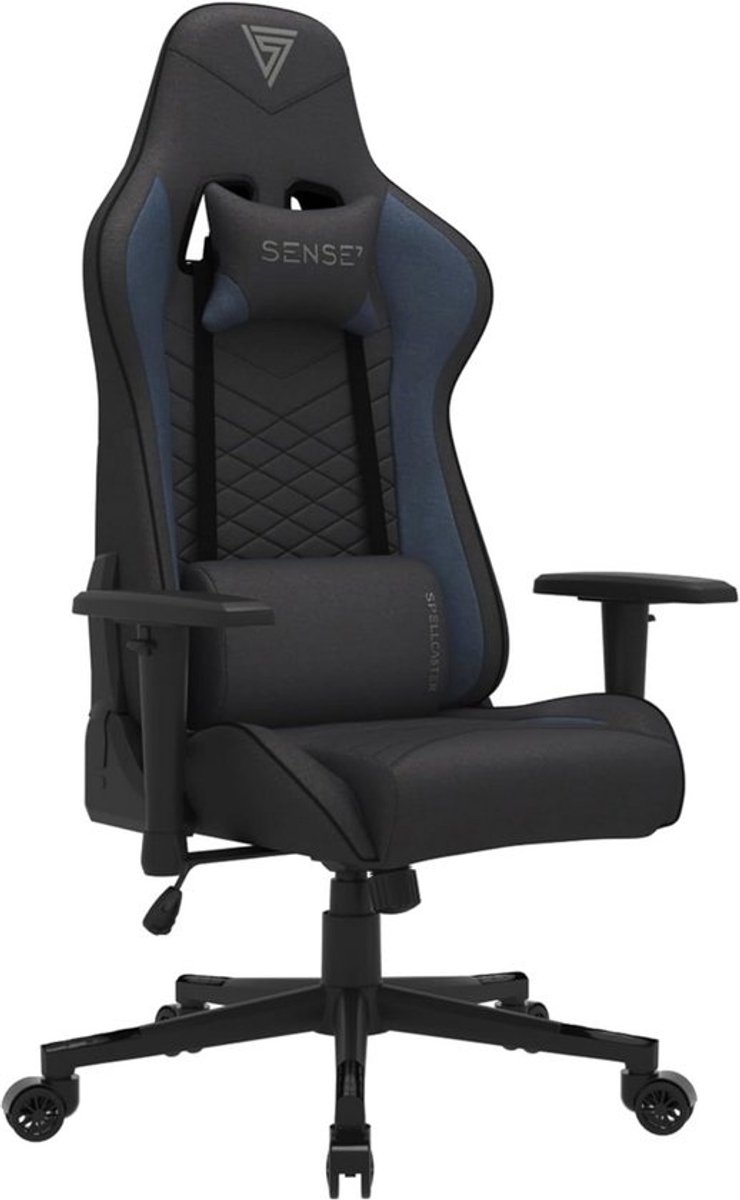 Ergonomische Gaming Stoel Zwart Blauw voor Urenlang Speelplezier