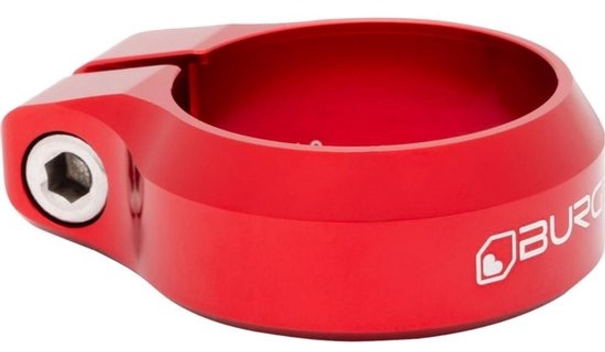 Zadelklem - Zadelpenklem - Fiets Zadel - Precisie Klem - 34.9mm - Rood