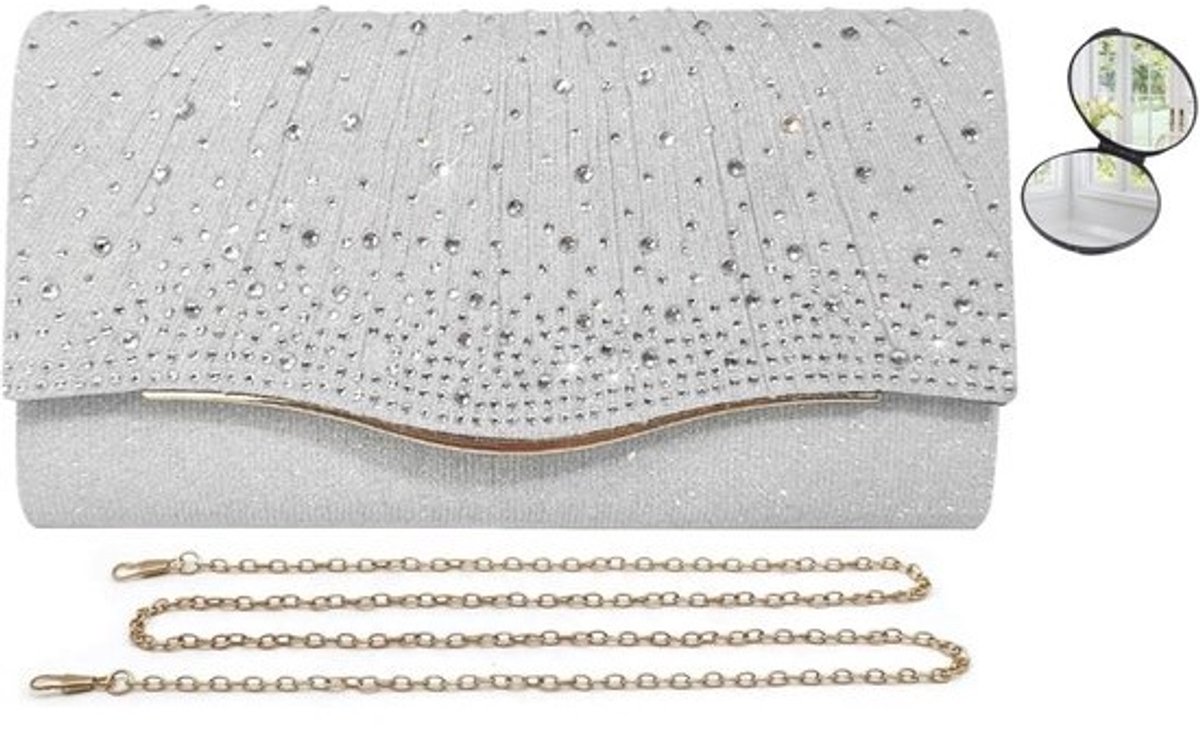 Elegante Gouden Clutch Tas voor Dames - Avondtas voor Feest en Bruiloft