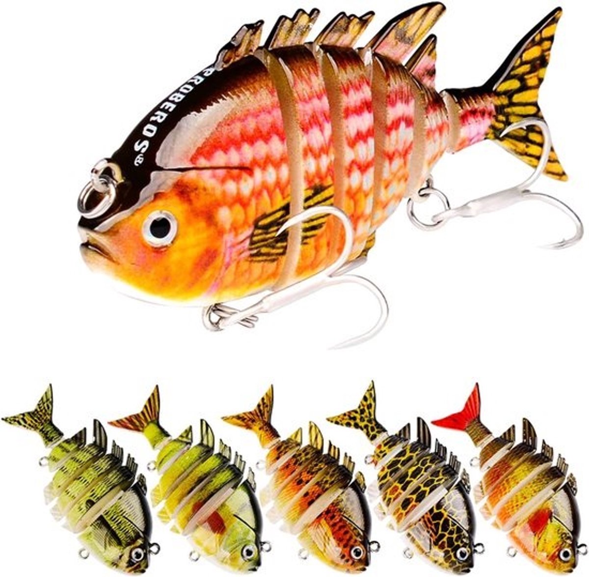 Vis Aas - Spinner Bait - Vissen Zoutwater - Dubbele Scherpe Haken - 8.13 cm - Willekeurige Kleur