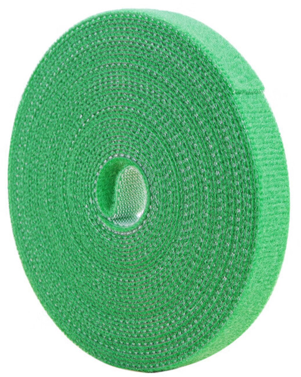 5 Stuks Plantenbindband 5m - Herbruikbare Groene Plantenbinder - 10mm Brede Klimhulp Voor Planten - Tuin - Kas En Binnengebruik