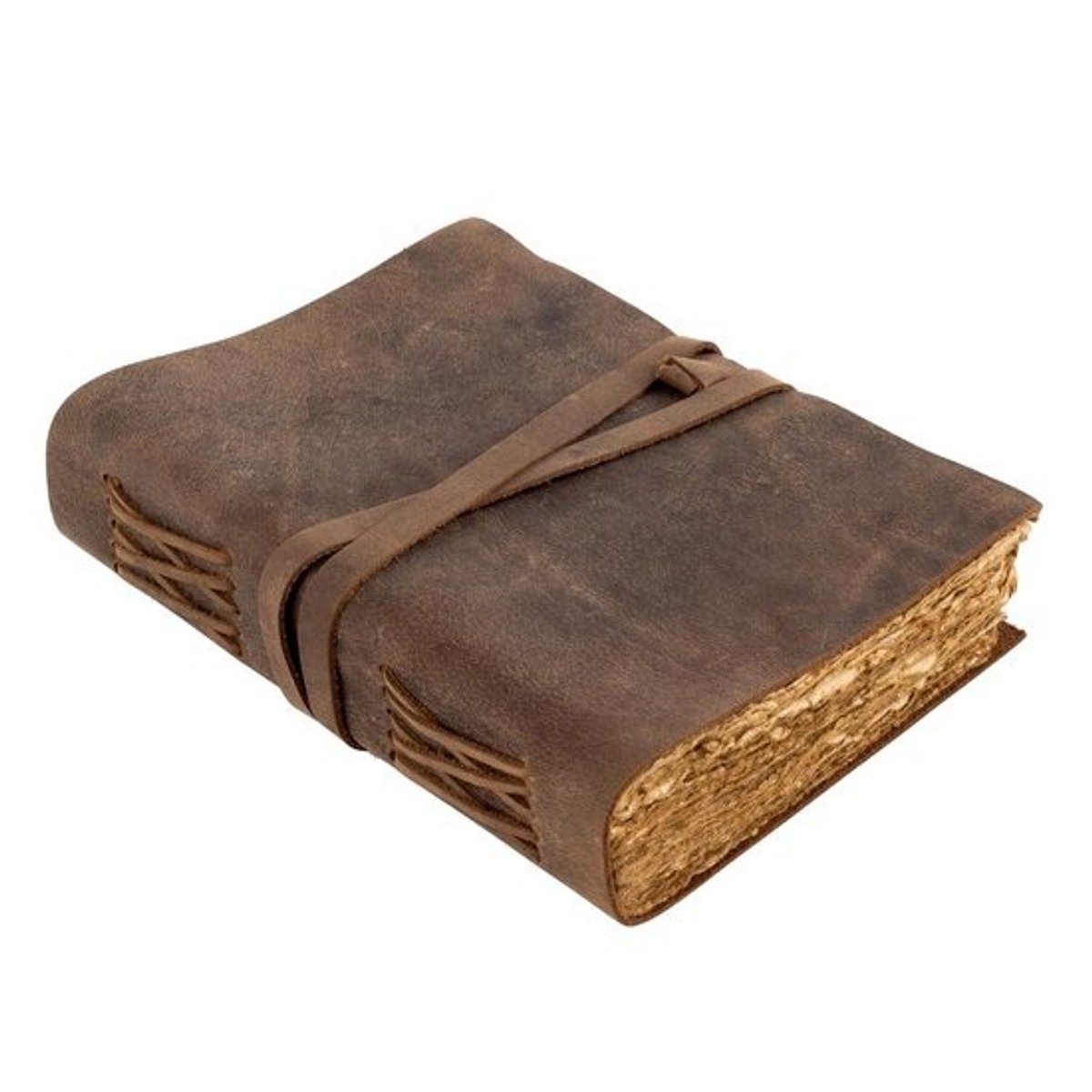 Handgemaakt Leren Notitieboek Vintage Stijl met 240 Blanco Pagina's