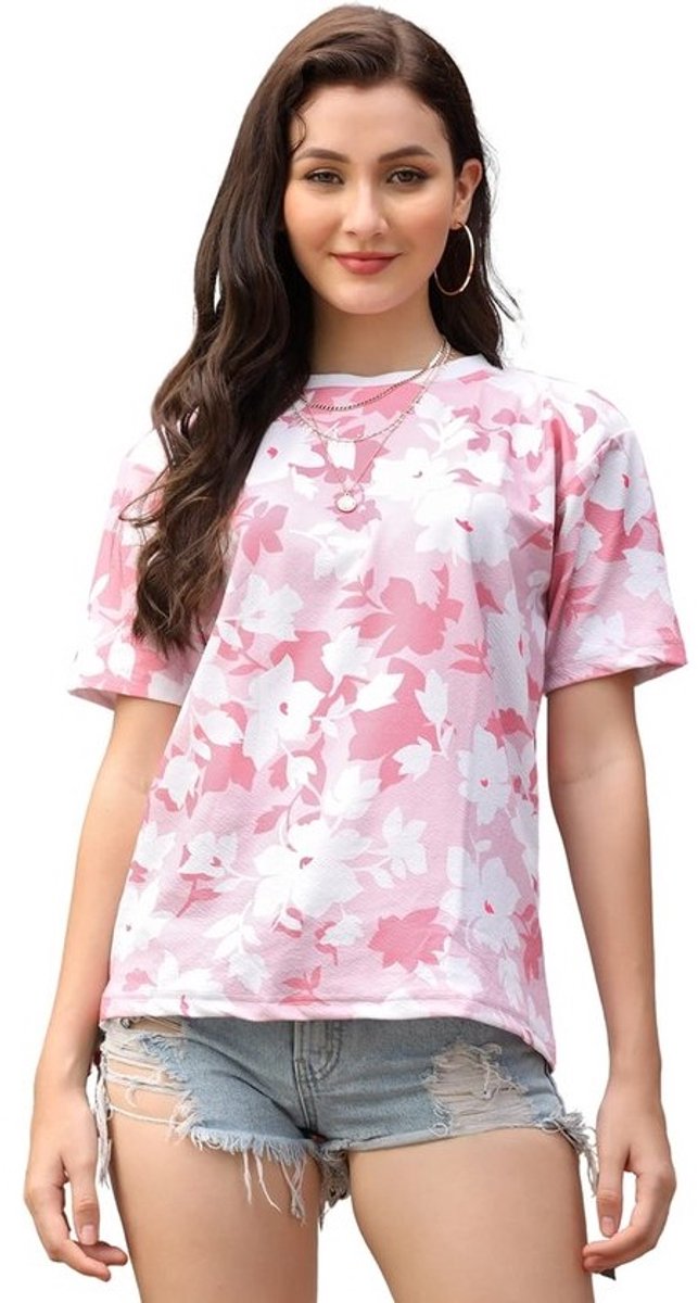 Oversized Dames T-shirt Casual Losse Pasvorm Zomer Top