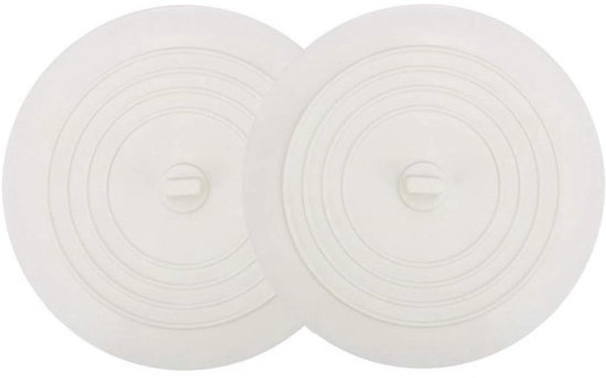 2x Grote Siliconen Badstop & Afvoerplug - Universele Lekkage Vrije Zuigkap voor Keuken en Douche
