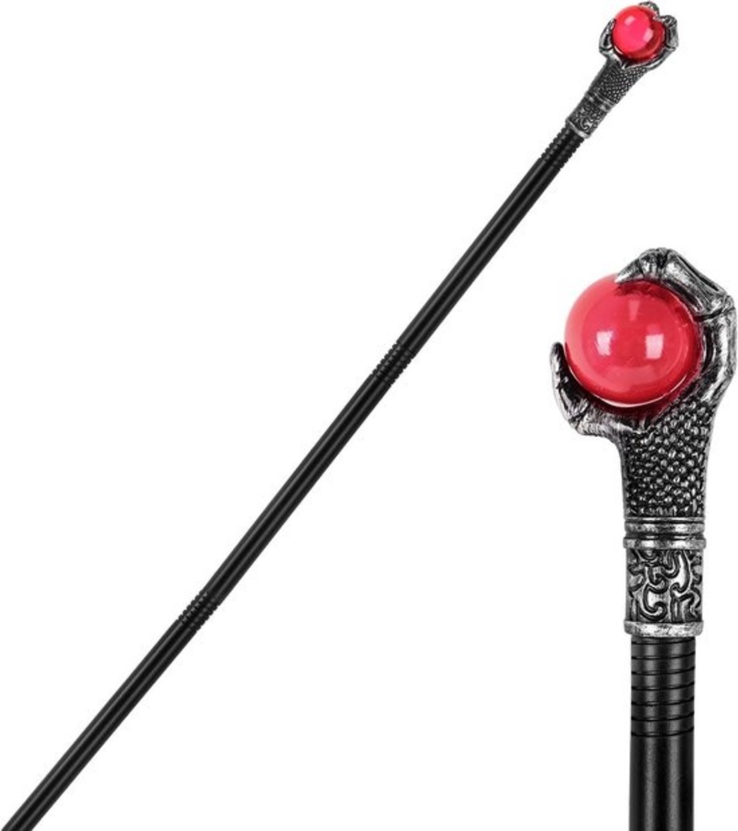 Gothic Vampier Wandelstok 108cm voor Halloween Kostuum of Cosplay Accessoire
