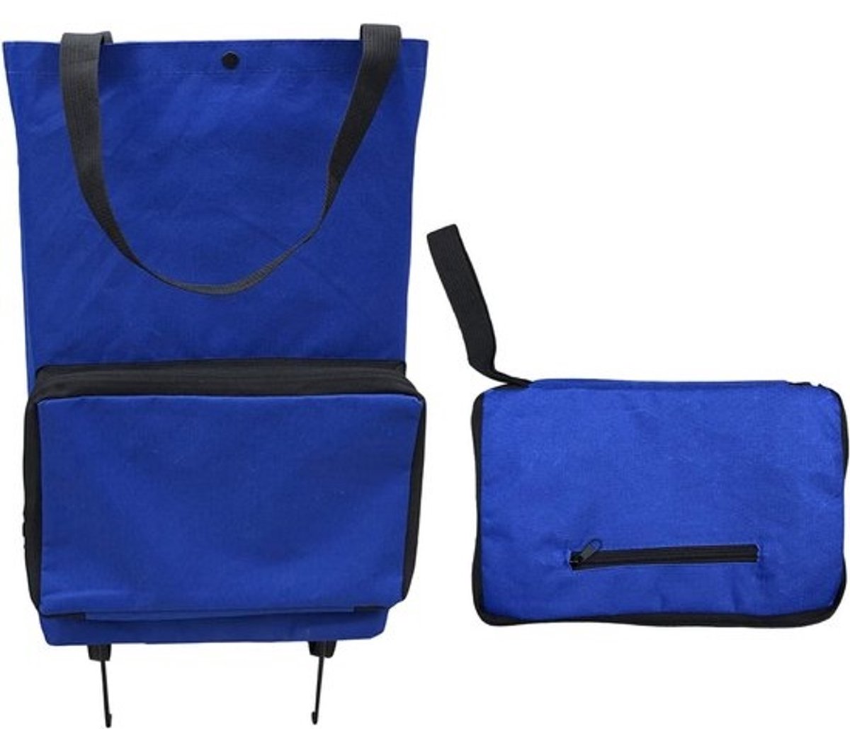 Opvouwbare Boodschappentas met Wielen Grote Capaciteit, Draagbare Waterdichte Trolley