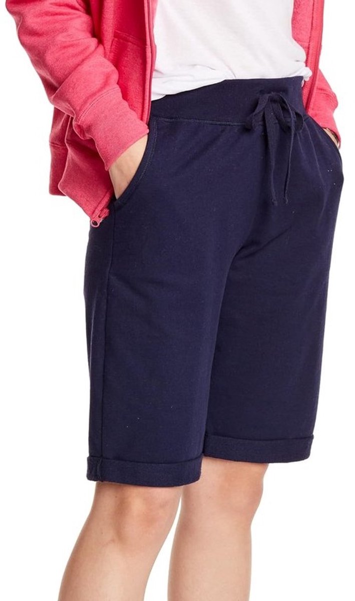 Dames Bermuda Shorts - Katoenen Broek - Comfortabel Vrije Tijd - Zachte French Terry - Lengte tot op de knie