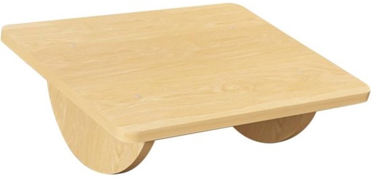 Voetensteun Bureau - Ondersteuning Voeten - Comfortabel Werken - Schommelende Beweging - 34 x 24 x 14 cm - Houtkleur