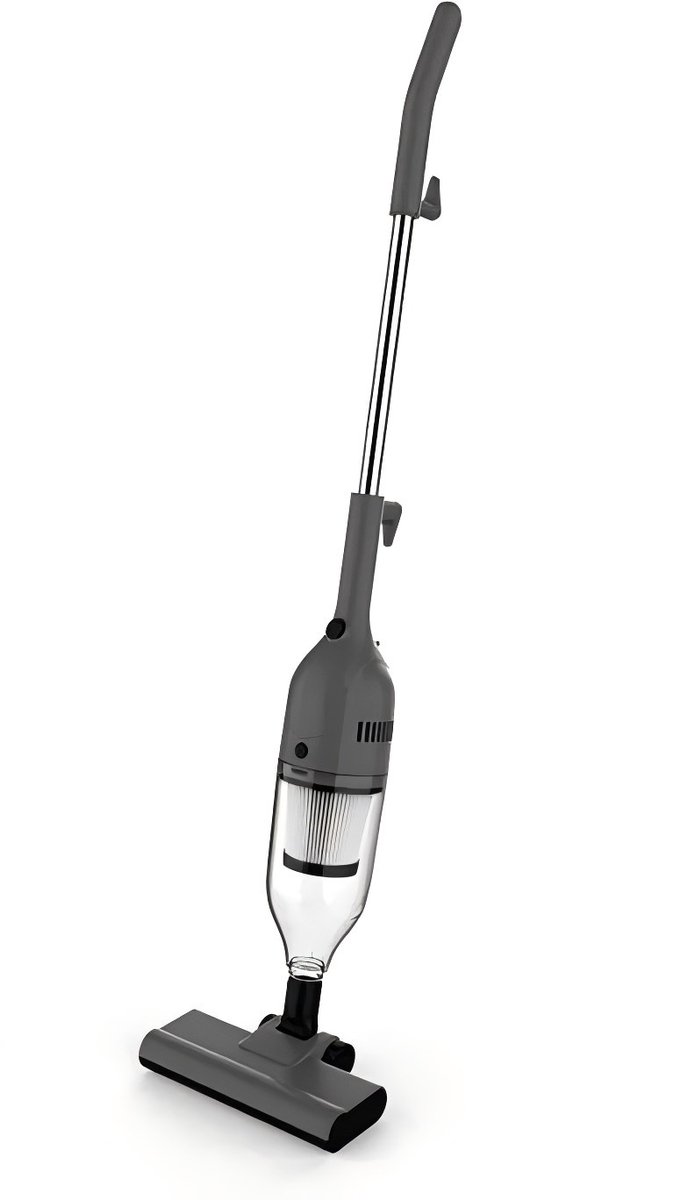 Stofzuiger-Steelstofzuiger met Snoer-Cyclonische Zakloze Stofzuiger 600W-2-in-1 Steelstofzuiger 900 ml Stofreservoir voor Dierenharen-Extra Filter