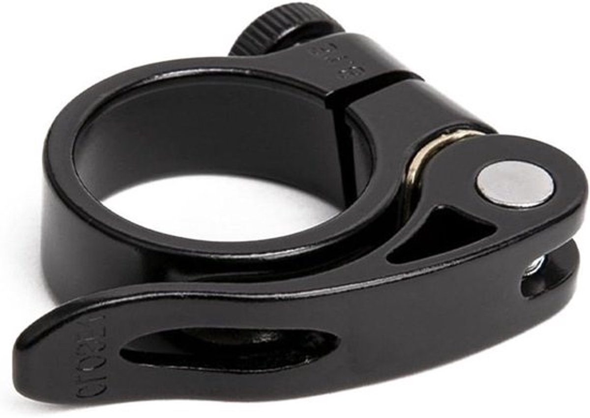 Fiets Zadelpenklem - Zadelklem Snelspanner - Zadelhoogte Verstellen - Legering 6061 Constructie - 31.8mm en 34.9mm - Zwart