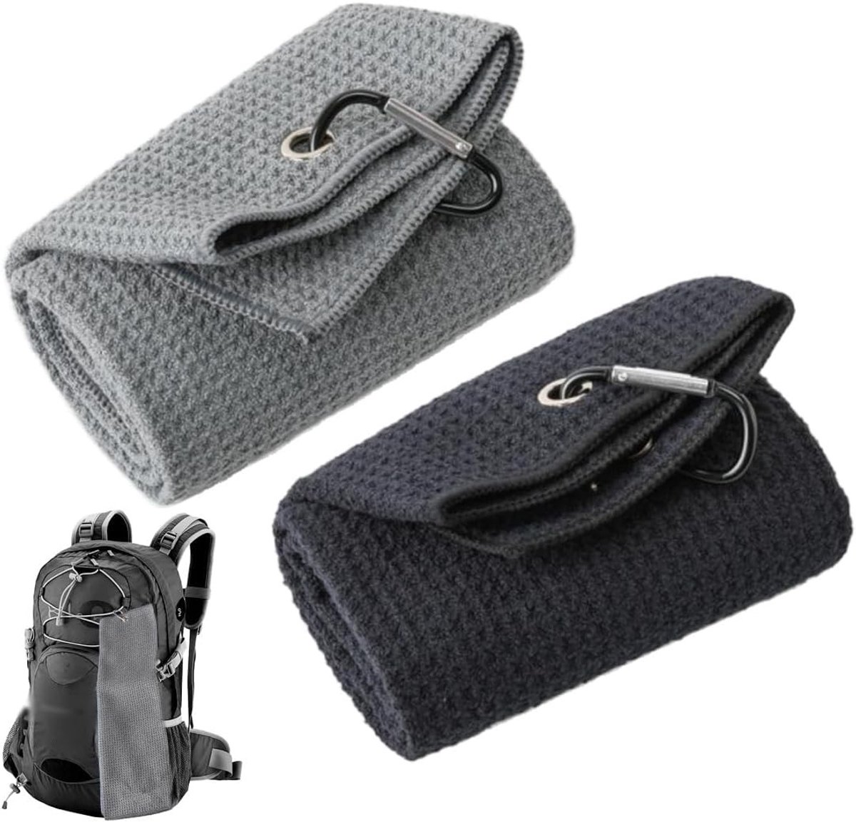 Microvezel sporthanddoek - absorberend, sneldrogend en ideaal voor gym, yoga en reizen - 2 verpakkingen