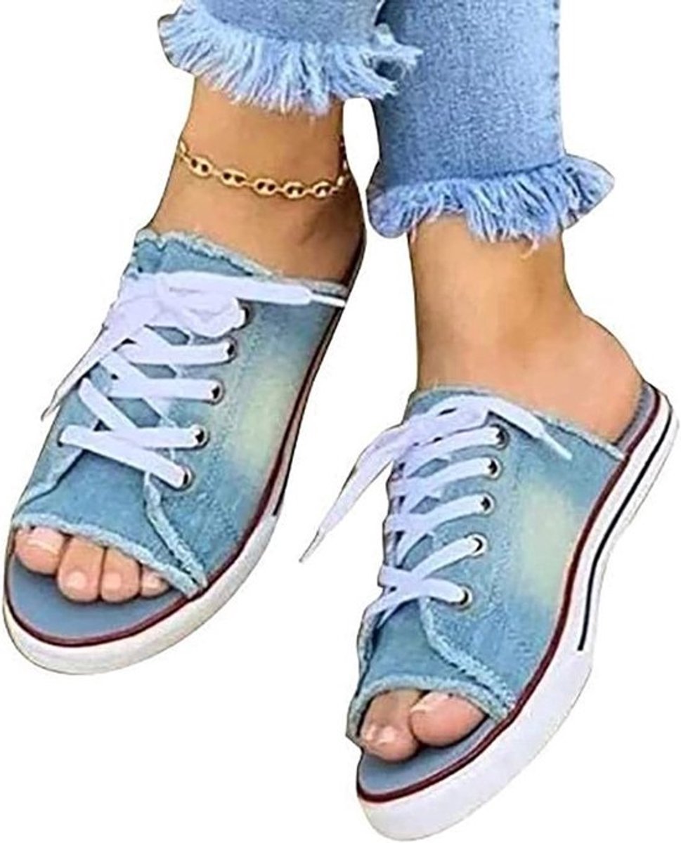 Dames Sandaaltjes - Zomer Espadrilles - Strand Wandelingen - Lichtgewicht Ademend - Maat 43