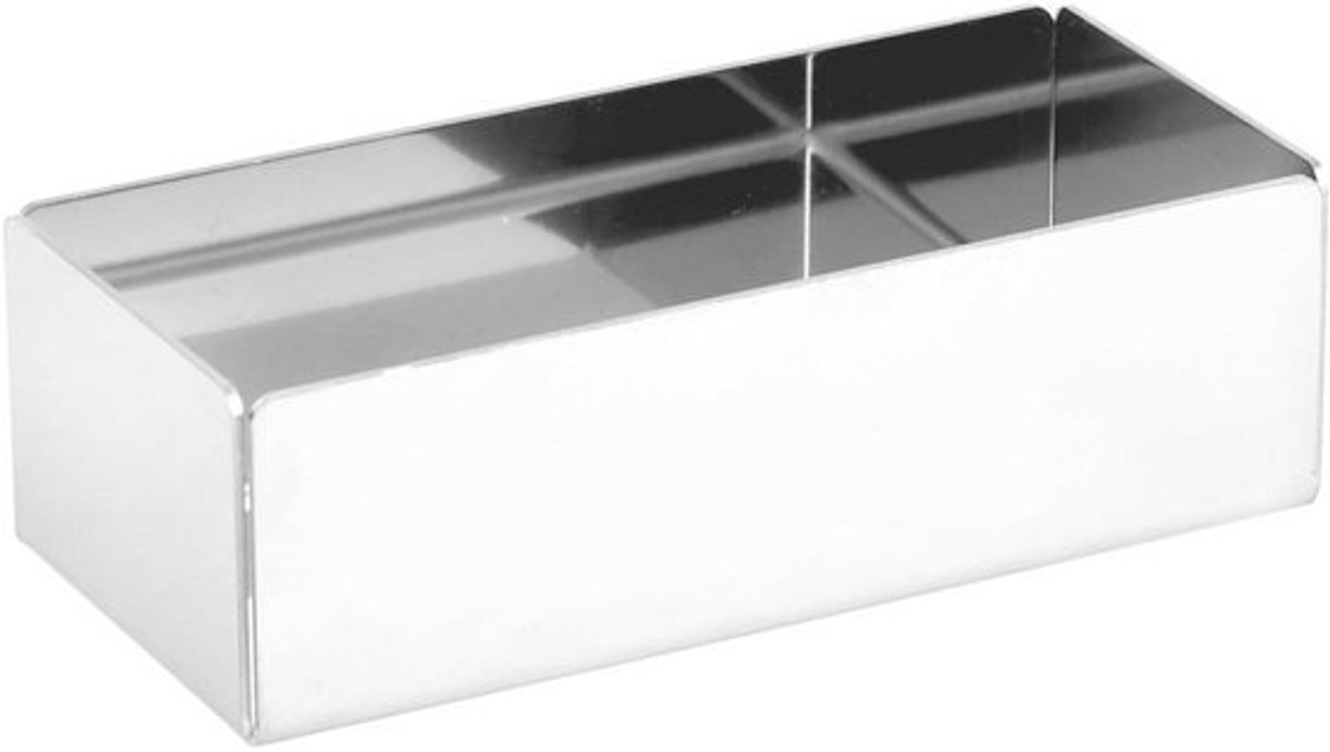Theezakjeshouder - Lekbakje theezakjes - Keuken organiseren - Roestvrij staal - 13 x 6 cm - Zilver