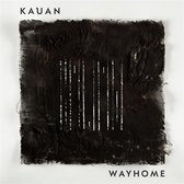 Albumhoes Kauan Wayhome LP, zwart textiel met witte strepen.