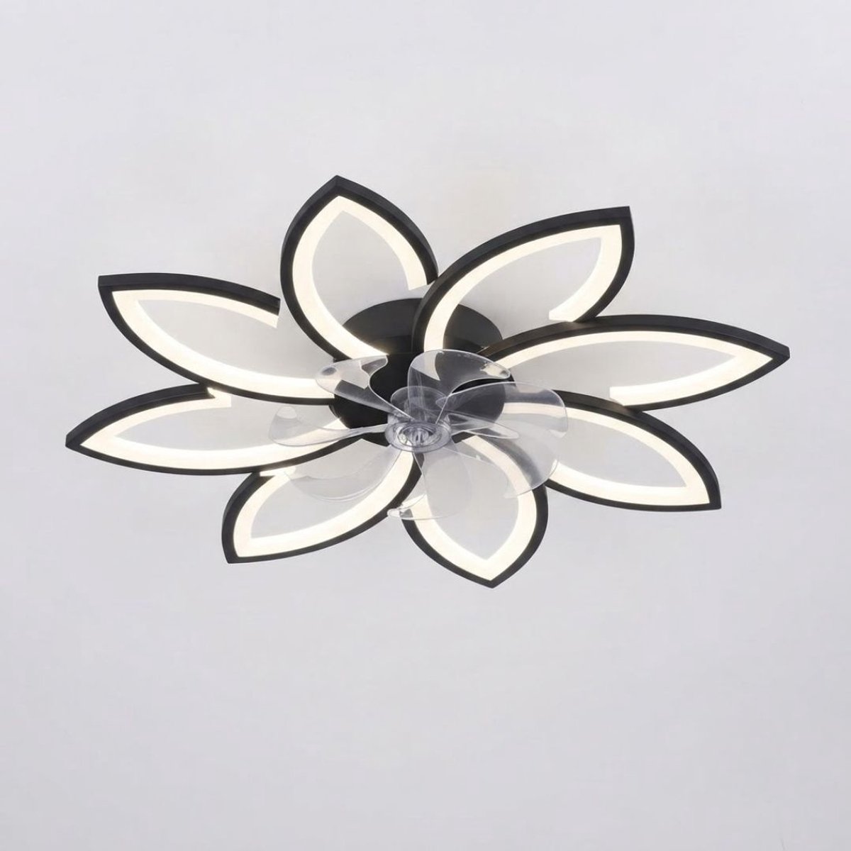 LNM® Ventilator Plafond - Ventilator - Ventilator Staand Afstandsbediening - Zwart - 78cm x 78cm x 14cm