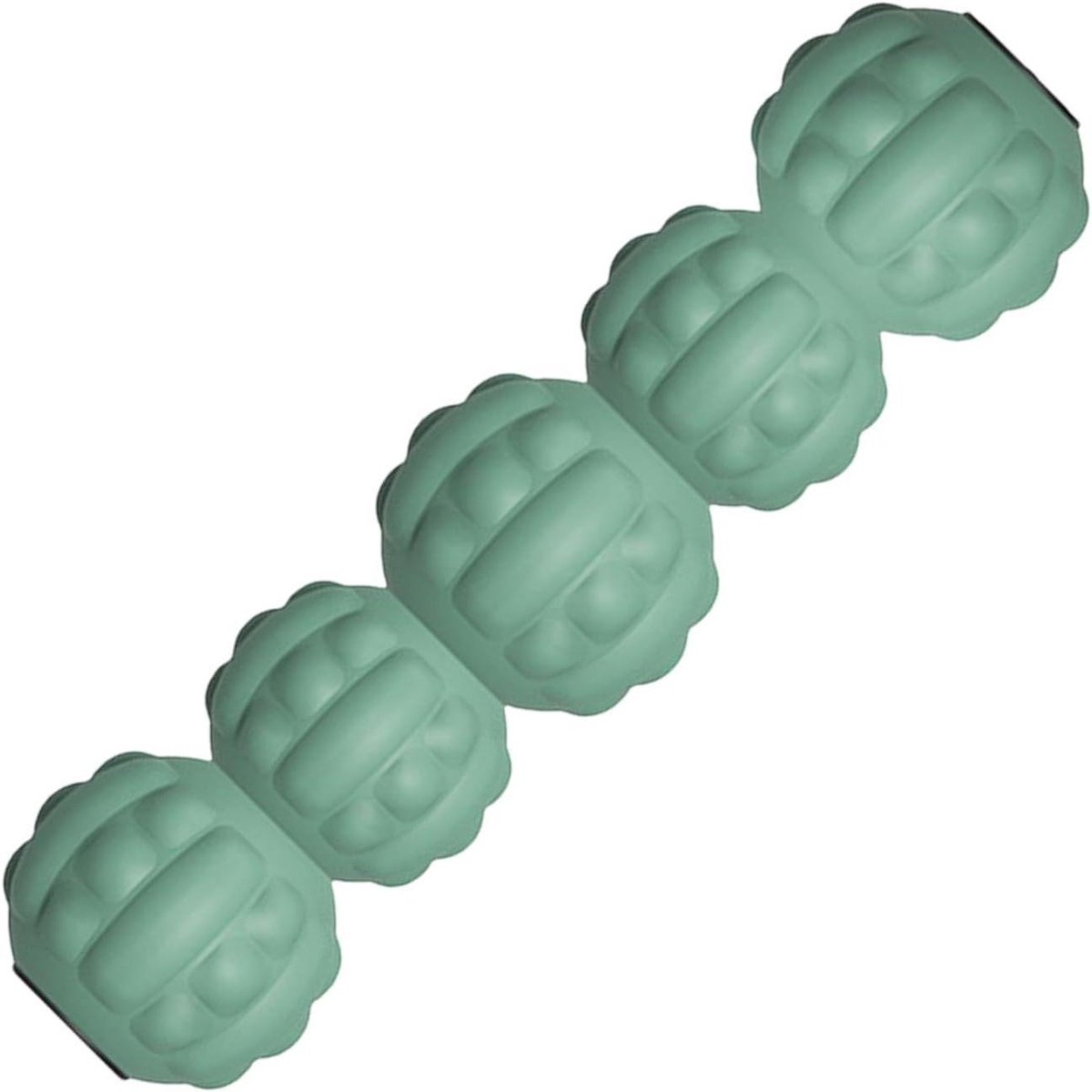 Massagebal - Spierroller - Spierherstel - Geribbelde Structuur - 28 x 13 x 13 cm - Groen